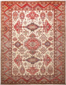 Kazak Tappeto orientale 260x330 Beige (Pakistan) Annodato A Mano