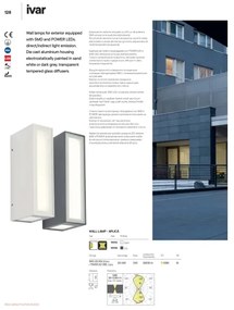 Redo 90114 - Applique a LED da esterno IVAR LED/7,6W/230V IP54 antracite