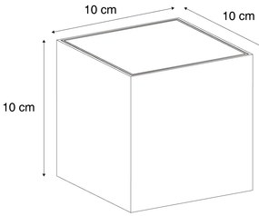 Applique da esterno marrone ruggine con LED IP65 solare - Charlene