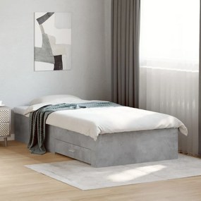 Giroletto cassetti grigio cemento 75x190 cm legno multistrato