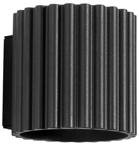 Lampada da parete nera ø 10 cm Zora – Sollux