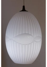 Klausen 111030 - Lampadario a sospensione con filo ELLIPTIC 1xE27/11W/230V bianco