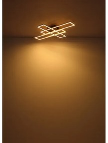 Globo 67208-40G -Plafoniera LED DAKARI 40W/230V 3000K 60x80 cm nero/oro