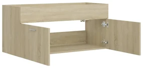 Mobile sottolavabo rovere sonoma 100x38,5x46 cm in truciolato