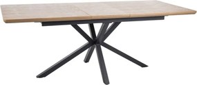 Tavolo allungabile Logan rovere/nero opaco - L160-200 cm