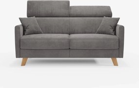 Francy divano letto con poggiatesta regolabili - 100% sfoderabile in elegante tessuto smacchiabile T30