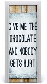 Adesivo per porta Dai al cioccolato 75x205 cm