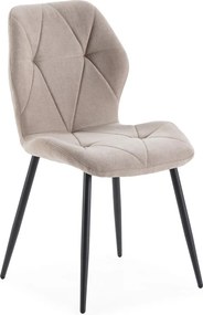 Sedie da pranzo beige in set da 4 Luna - Marckeric