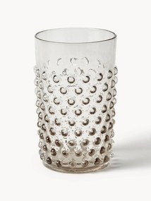 Bicchieri per acqua fatti a mano con rilievo Hobnail 6 pz