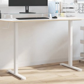 Telaio scrivania in piedi bianco (94-135)x60x(70-114)cm acciaio