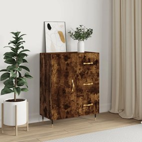 Credenza Rovere Fumo 69,5x34x90 Cm İn Legno Multistrato /