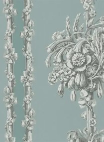 Little Greene Carta da parati Chelsea Bridge - Archive Blue