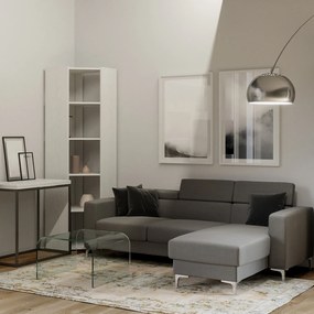 Librerie Angolari Kato A e B: Design Elegante e Funzionale 60.3x204x60.3 cm, Libreria A / Bianco Frassino