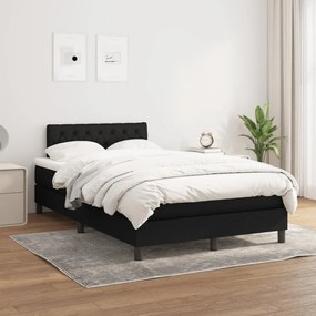 Giroletto A Molle Con Materasso Nero 120x200 Cm İn Tessuto /
