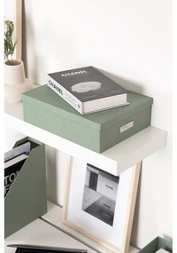 Set di organizer verdi in cartone per documenti 5 pz Holger Canvas Paper Laminate – Bigso