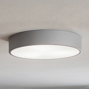 TEMAR LIGHTING Plafoniere Cleo 400, grigio, sensore, IP20, Ø 40 cm, metallo