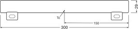 Tubo fluorescente LED dimmerabile S14s/3W/230V 2700K 30 cm CRI 90 - Osram