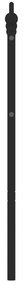 Testiera in metallo nero 150 cm
