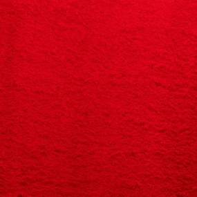 Tappeto a Pelo Corto HUARTE Morbido e Lavabile Rosso 200x280cm