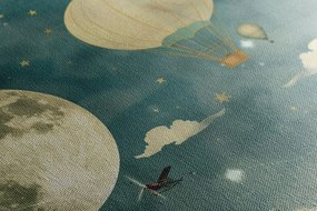 Stampa su tela – Cielo onirico con aerei
