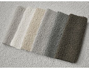 Divano angolare grigio chiaro (con penisola a sinistra/con chaise lounge) con rivestimento in bouclé Leonore – Bobochic Paris