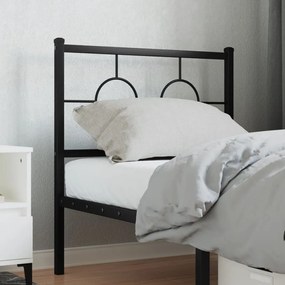 Testiera İn Metallo Nero 75 Cm /