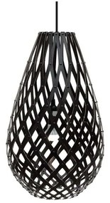 David Trubridge - Koura Lampada a Sospensione H50 Nero 2 Lati David Trubridge