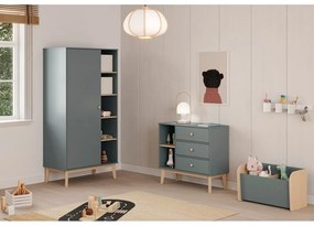 Armadio per bambini verde polveroso 90x180x52 cm Esteban – Marckeric