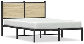 Giroletto Senza Materaso İn Metallo Rovere Sonoma 120x190 Cm /