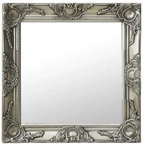 Specchio da Parete 50x50 cm Argento