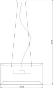 Zuma Line RLD93139-4B - Lampadario su filo CAFÉ 4xE27/60W/230V nero