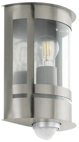 Applique moderno da esterno Tribano grigio con sensore di movimento IP44 1X E27 EGLO