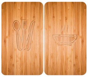 WENKO 2521497100 - Copertura per piano cottura 52x30 cm multicolore/grigio/trasparente