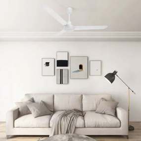Ventilatore da Soffitto 142 cm Bianco