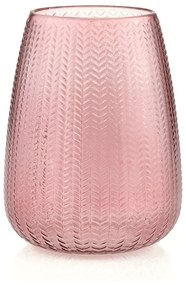 Vaso in vetro rosa chiaro (altezza 24 cm) Sevilla - AmeliaHome