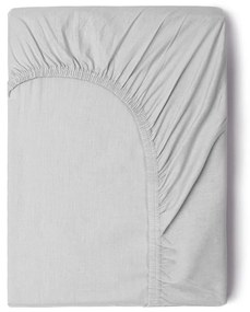 Lenzuolo elastico di cotone grigio, 90 x 200 cm - Good Morning