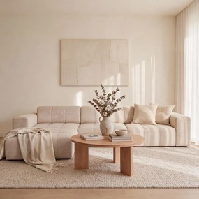 Divano angolare beige (angolo sinistro) Chicago - Cosmopolitan Design