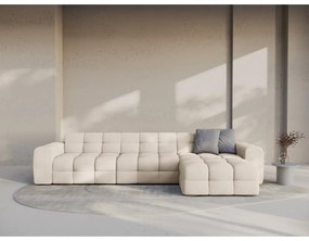 Divano angolare beige (con penisola a destra/con chaise lounge) Kendal – Micadoni