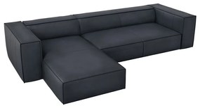 Divano angolare in pelle blu scuro (angolo sinistro) Madame - Windsor &amp; Co Sofas
