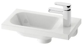 Ravak XJGP1100000 - Lavabo sospeso CHROME 40x22 cm marmo colato/bianco