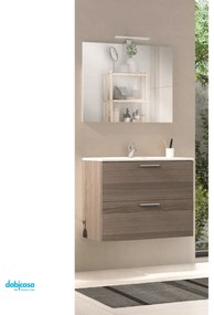 Mobile Bagno Vitra "Mia" Sospeso Da 80 cm Con Due Cassetti Colore Cordoba