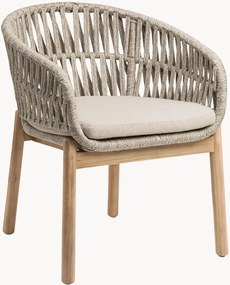 Sedia da giardino in legno di acacia con braccioli Jondal