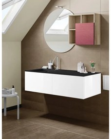 Mobile sottolavabo e lavabo Neo bianco L 120 x H 32 x P 48 cm