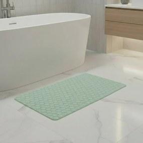 Tappeto bagno antiscivolo verde 75x43 cm Maya