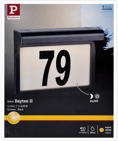 Paulmann 95388 - LED/0,05W IP44 Numero civico solare con sensore DAYTON 4,8V