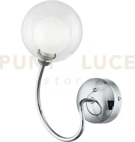 Applique a parete blog cromo 1 luce attacco g9 18x15x24cm diffusore...