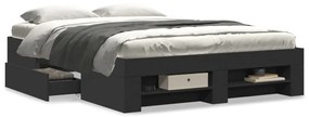 Giroletto Nero 140x190 Cm İn Legno Multistrato /