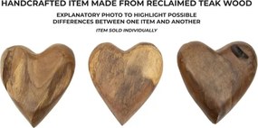 Decorazione Hak In Teak Ric. Cm16X14X4,5 (Pezzi Unici - Non Rip. In Serie)