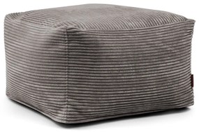 Puof a sacco grigio scuro con rivestimento in velluto a coste Softbox MooG – SLOWDOWN