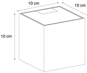 Applique da esterno marrone ruggine con LED 2 luci IP65 solare - Charlene
